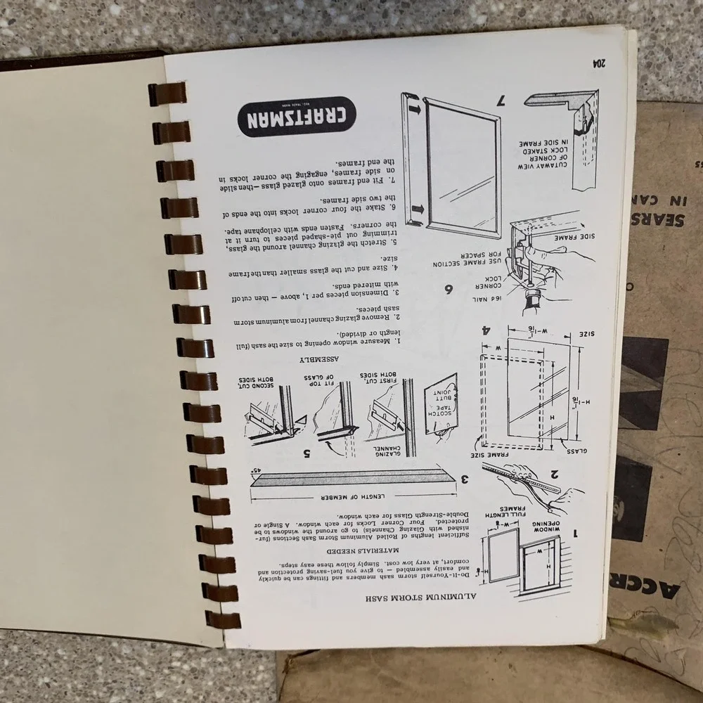 Vintage 1960 Craftsman Radial Arm Tools Manual Soft Cover Woodworking Guide USA‎